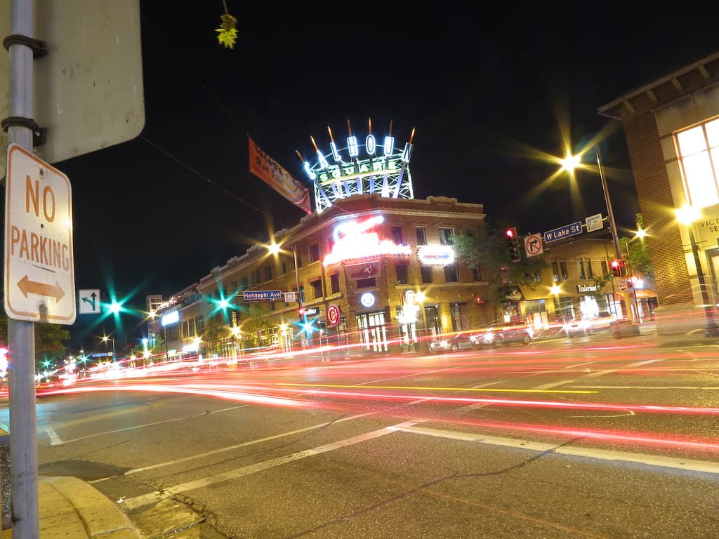 The Calhoun Square / Seven Points block in Uptown Minneapolis