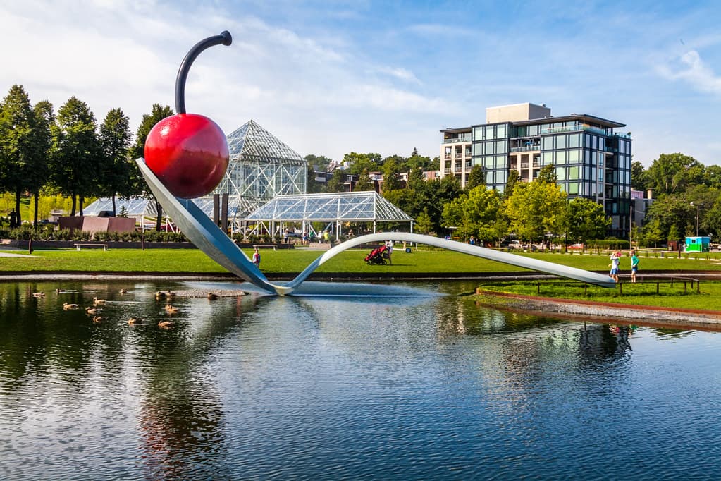 The Spoonbridge and Cherry at the Minneapolis Sculpture Garden