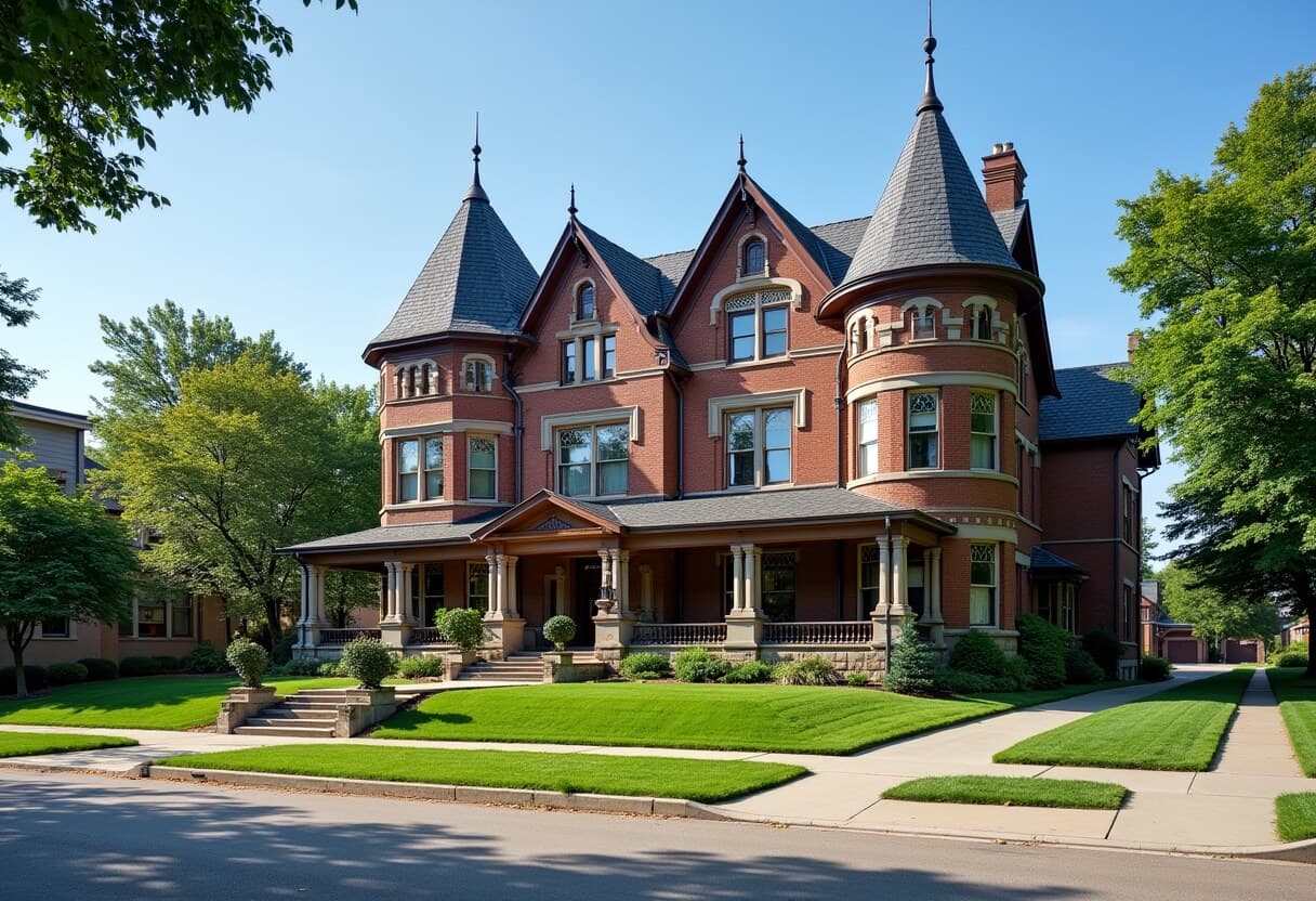 A historic mansion on Mount Curve Avenue in Lowry Hill, Minneapolis