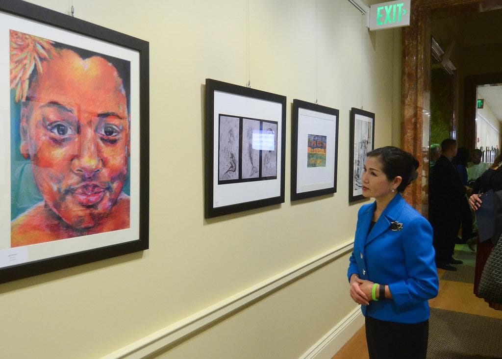 Art gallery interior