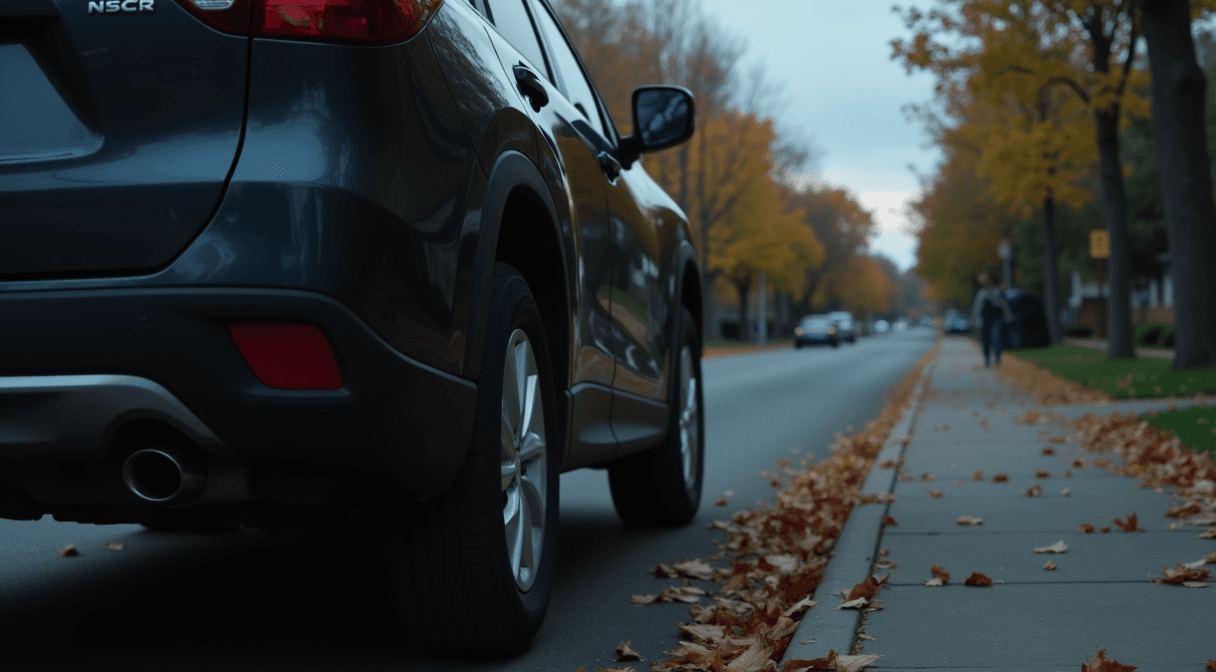 Crime and safety report illustration: Catalytic Converter Cut From Parked SUV in the Wedge