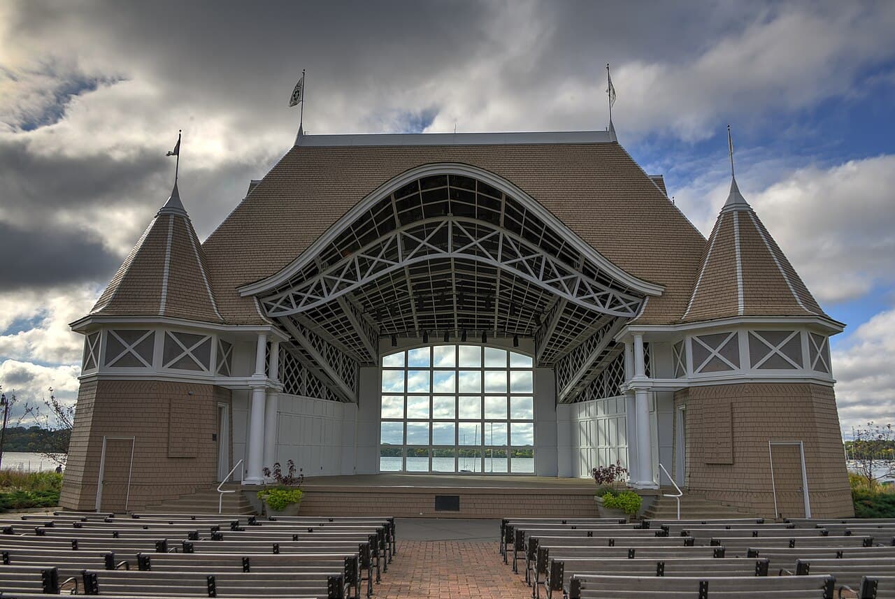 The Lake Harriet Bandshell, a summer concert fixture in Minneapolis