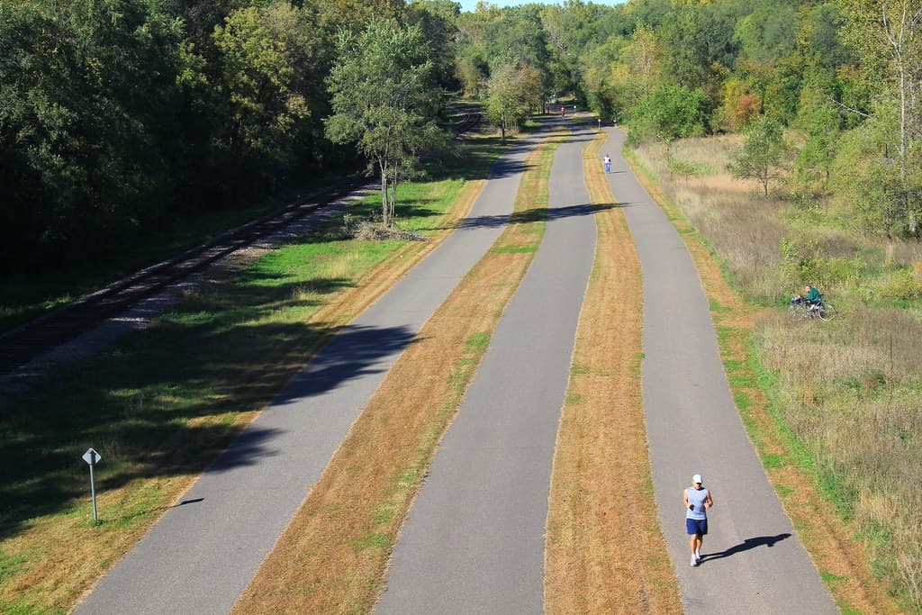 The reopened Kenilworth bike and walking trail