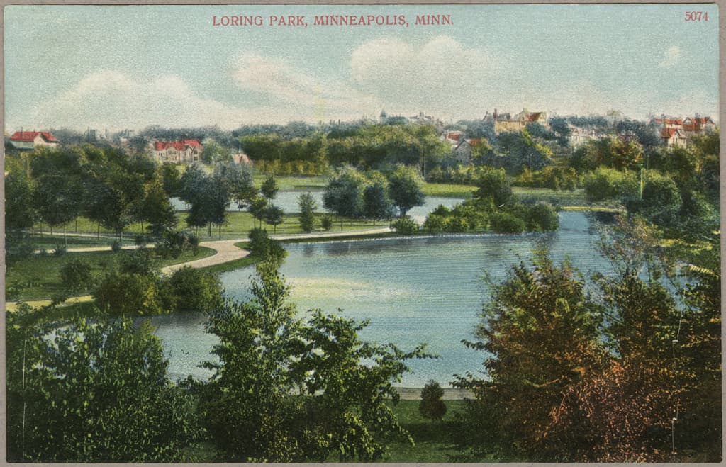 'Loring Park, Minneapolis, Minn.' / postcard